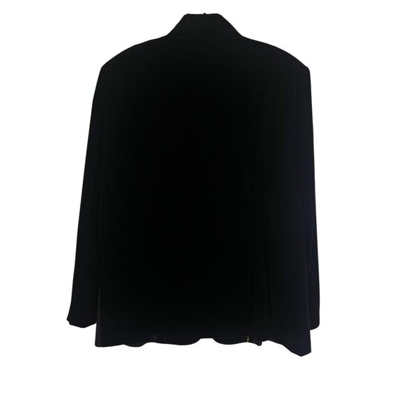 Cervelle Jacket M Black Vintage Artsy Metallic Mature Neutral Office Military - Picture 8 of 15